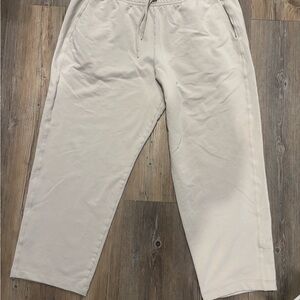 Athleta Salutation/Cozy Style Sweatpants — Women’s XL, 26” Inseam, Soft Beige